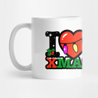 I heart christmas lights xmas Mug